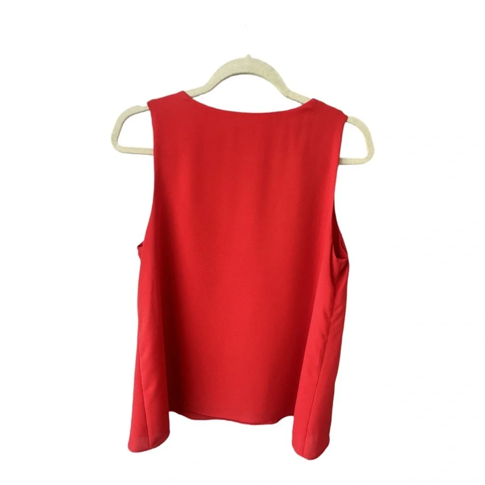 Vibrant Red Sleeveless Top, Size M | C Est 1946 - Picture 3 of 10